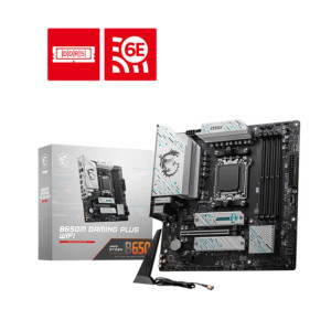 MSI B650M Gaming Plus WiFi Motherboard, mATX - Supports AMD Ryzen 7000 Series Processors
